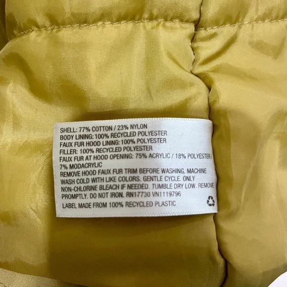 Universal Thread Mustard Water-Resistant Jacket - Picture 10 of 10